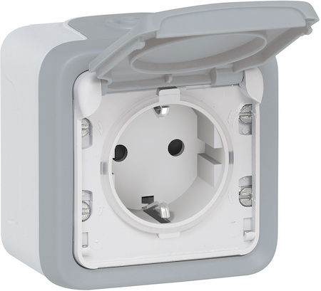 Legrand 069733 Plexo Розетка 2К+З, нем.ст.