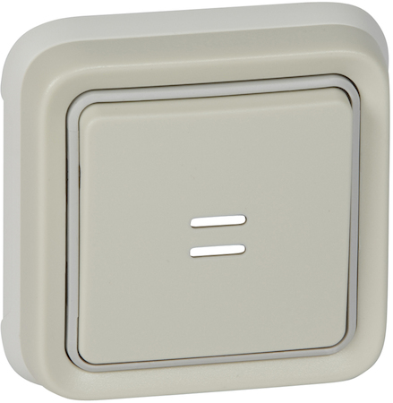 Legrand 069861 PlexoКн.10A НО+НЗ вст.подс.бел