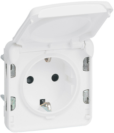 Legrand 070722 Plexo. роз2К+З, нем. 16А, бел.