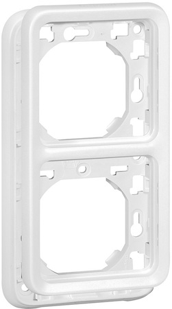 Legrand 070749 Plexo рамка верт. 2 п. Бел.