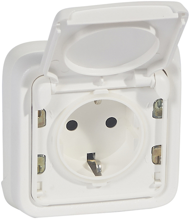 Legrand 070773 Plexo, роз2К+З, нем. 16А, бел.