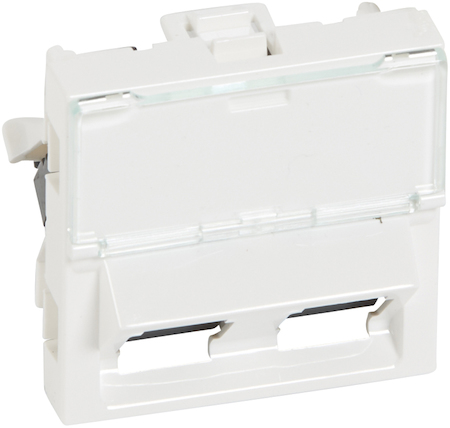 Legrand 076502 MOSAIC RJ45Х2 UTPКат.5 2мод45°