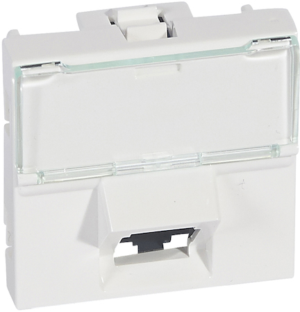 Legrand 076503 MOSAIC RJ45 UTPКат.6 2мод 45°
