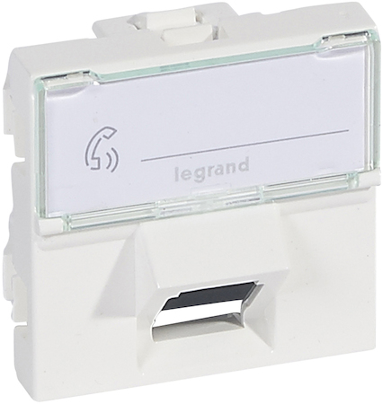 Legrand 076505 MOSAIC RJ45 FTP кат6 2мод 45°