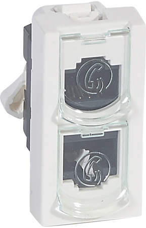 Legrand 076535 УдвоительRJ45 UTP тел/тел