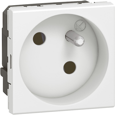 Legrand 077145 Mosaic Розетка 2К+З ф/б 45°