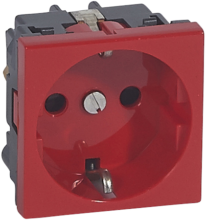 Legrand 077220 РОЗ. 2К+З НЕМ.СТ. АНТИБАК.КРАС