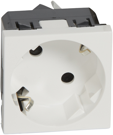 Legrand 077245 Mosaic Розетка 2К+З н.ст. 45°