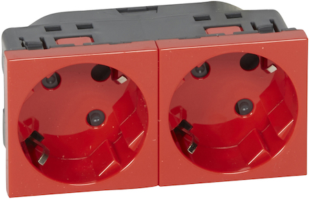 Legrand 077281 Msc Роз. 2Х2К+З н.ст. 45° бл.