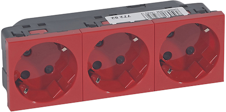 Legrand 077282 Msc Роз. 3Х2К+З н.ст. 45° бл.