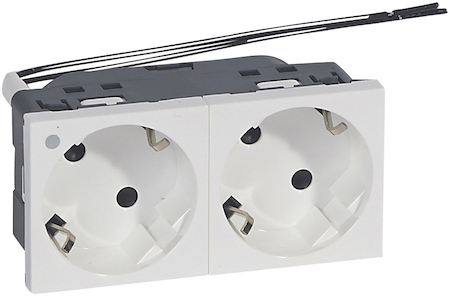 Legrand 077290 Роз. 2х2к+З Нем.Ст. 45 С Инд.