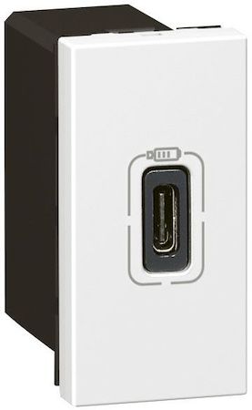 Legrand 077589 Mosaic розетка USB-C 1M бел.