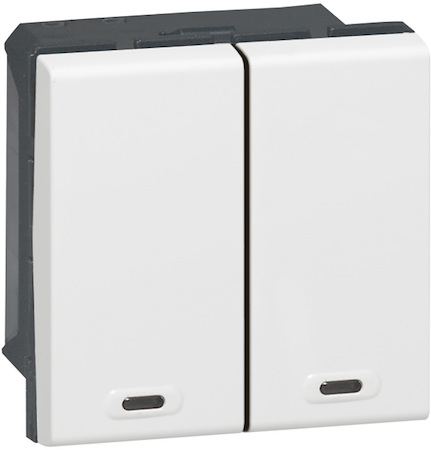 Legrand 078472 Mosaic SCS кнопка 2цепи 2мод