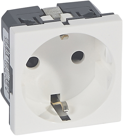 Legrand 078702 Mosaic розетка 2К+З на винтах