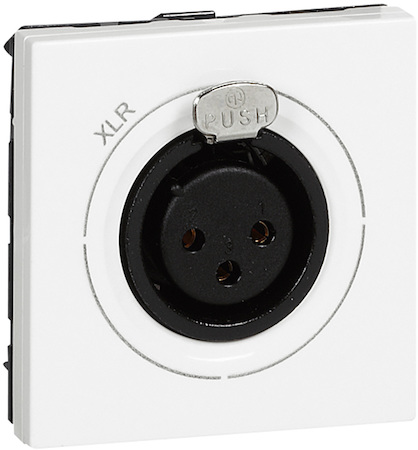 Legrand 078755 Mosaic розетка XLR 1М бел