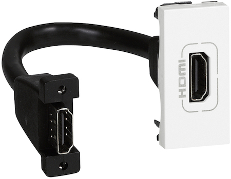 Legrand 078778 Роз. HDMI со шнуром 1М бел MSC