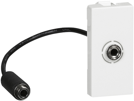 Legrand 078779 Роз. Jack 3,5 со шнуром 1М бел