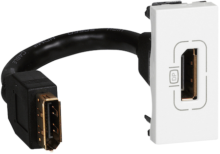 Legrand 078791 Роз. Display port 1М бел MSC