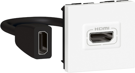 Legrand 078979L Mosaic роз HDMI 2M бел.