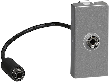 Legrand 079379 Роз. Jack 3,5 со шнуром 1М алю