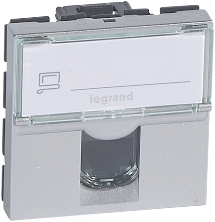 Legrand 079464 MOSAIC RJ45 UTP кат6 2мод ал