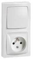 Legrand 086065 Oteo Перек.+р.2К+З 2п.в компл.