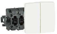 Legrand 086121 OteoВык.кноп.двойн.6А 250Вкомб