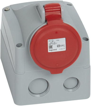 Legrand 090161 Розетка накладная - 32 А - 3К+З - 380 В - IP 44