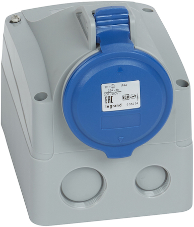 Legrand 090180 Розетка накладная - 32А - 2К+З - 230 В - IP 44