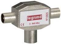 Legrand 091005 TVРазд(1вх.гн.-2вых.шт.)
