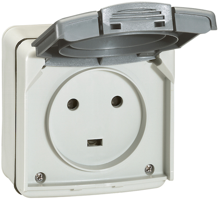 Legrand 091655 Plexo Роз. IP55 2K+З 20А 230В