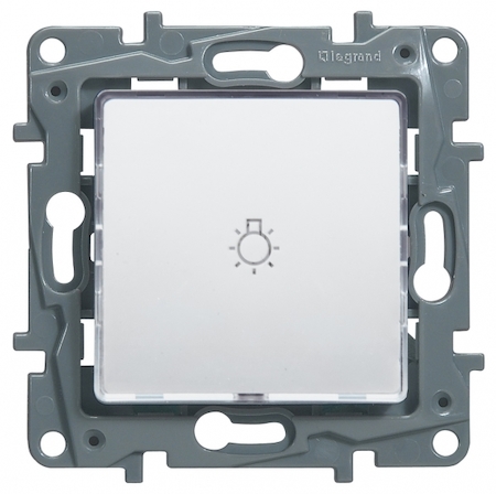 Legrand 672210 Кнопка авт с подсвет 6АХ БЕЛ ETIKA