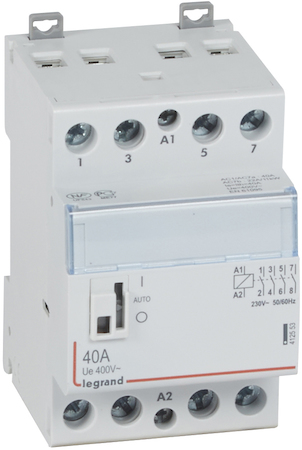 Legrand 412553 CX3 Кон.230V 4НО 40А с руч.уп.