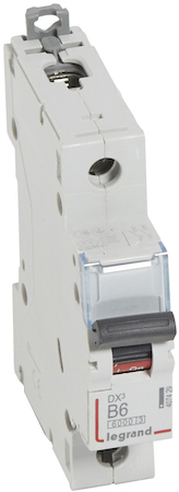 Legrand 407429 Авт.выкл.DX3 1П B6A 6000/10kA