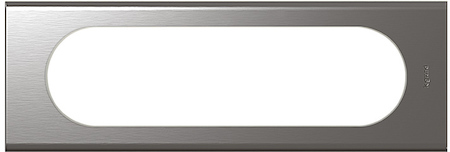 Legrand 069106 Рамка 3п wide Фактур.Сталь CLN