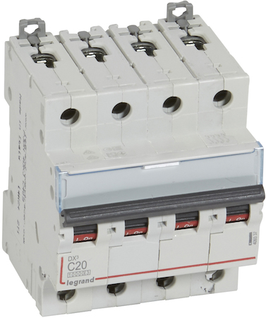 Legrand 409337 Авт.выкл.DX3 4П C20A 10kA/16kA