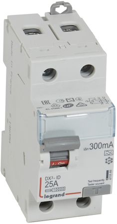 Legrand 411569 ВДТ DX3 2П 25А 300мА-A