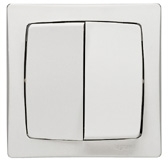 Legrand 086021 Oteo Выкл.кноп.двойн.в компл.