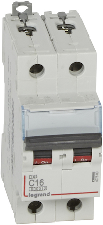Legrand 407800 Авт.выкл.DX3 2П С16A 6000/10kA