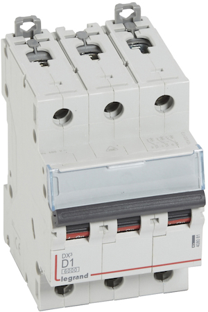 Legrand 408081 Авт.выкл.DX3 3П D1A 6000/10kA