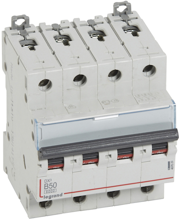 Legrand 407629 Авт.выкл.DX3 4П B50A 6000/10kA