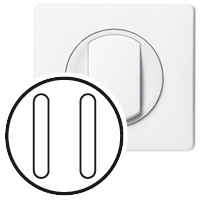 Legrand 068018 Клавиша Белая выкл бесш двойн