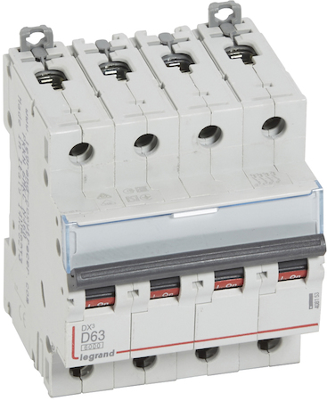 Legrand 408153 Авт.выкл.DX3 4П D63A 6000/10kA