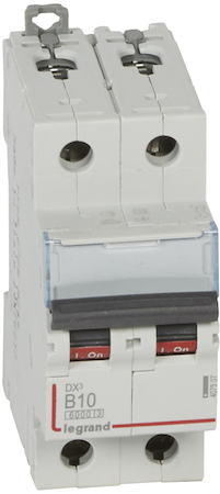 Legrand 407507 Авт.выкл.DX3 2П B10A 6000/10kA