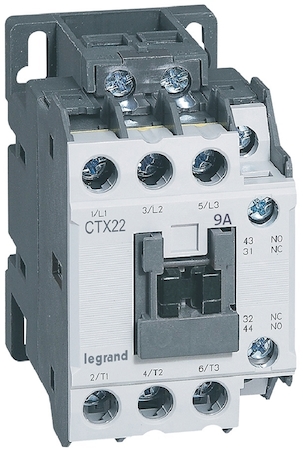 Legrand 416080 Конт.CTX3 3P 9A 1но1нз ~24V