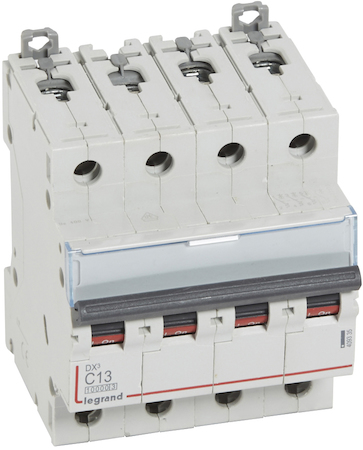 Legrand 409335 Авт.выкл.DX3 4П C13A 10kA/16kA