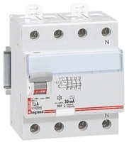 Legrand 008994 Диф.Выкл. DX 4П 40A 30MA -AC