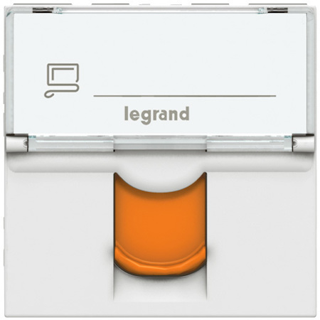 Legrand 076525 MOSAIC RJ45 STP кат6А оранж.шт