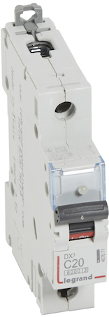 Legrand 407671 Авт.выкл.DX3 1П С20A 6000/10kA