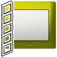 Legrand 771929 Рамка 5п вер Magic Green GL